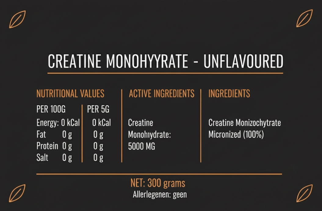 Creatine label
