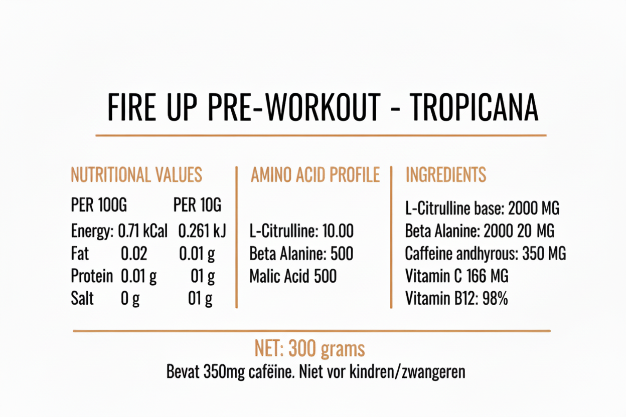 Fire Up Pre-Workout