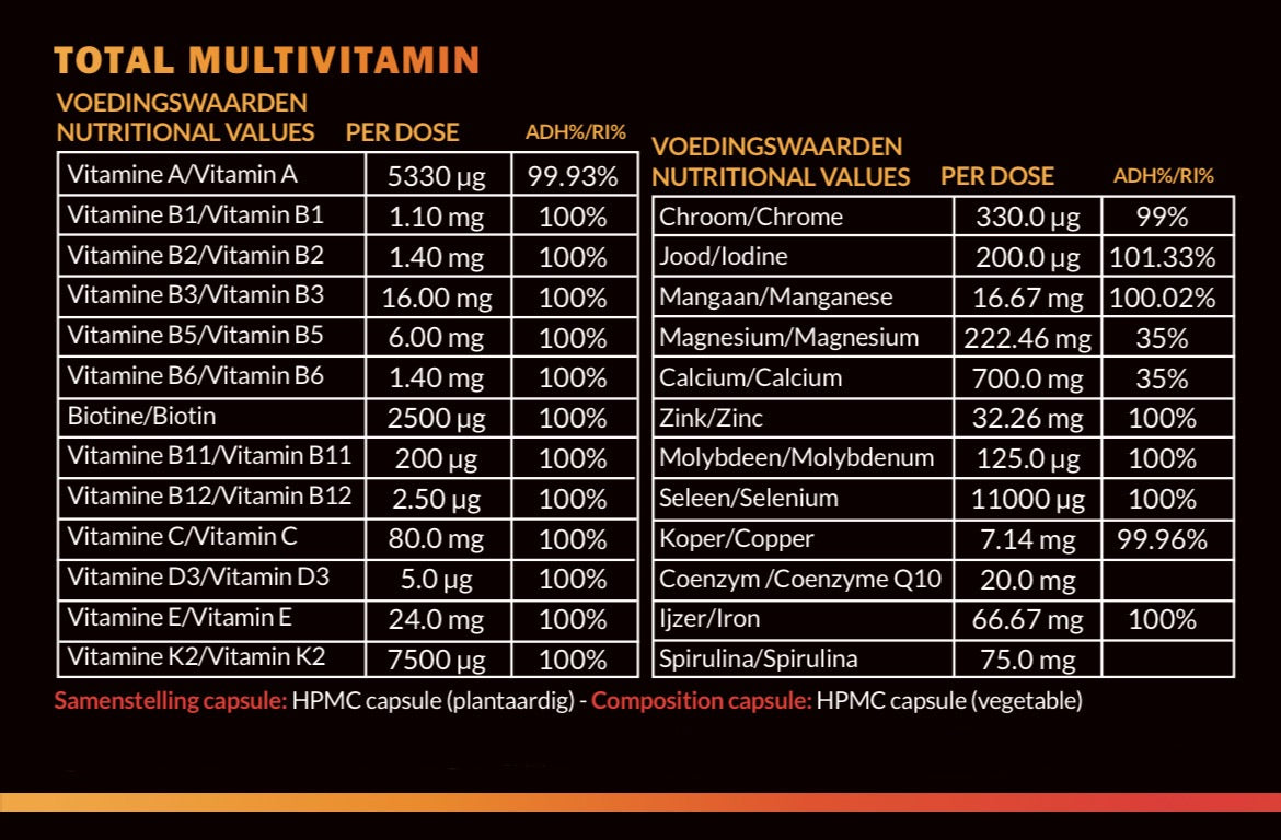 Total Multivitamin - 60 capsules